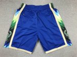 NBA Milwaukee Bucks 22-23 city just don shorts Bleu